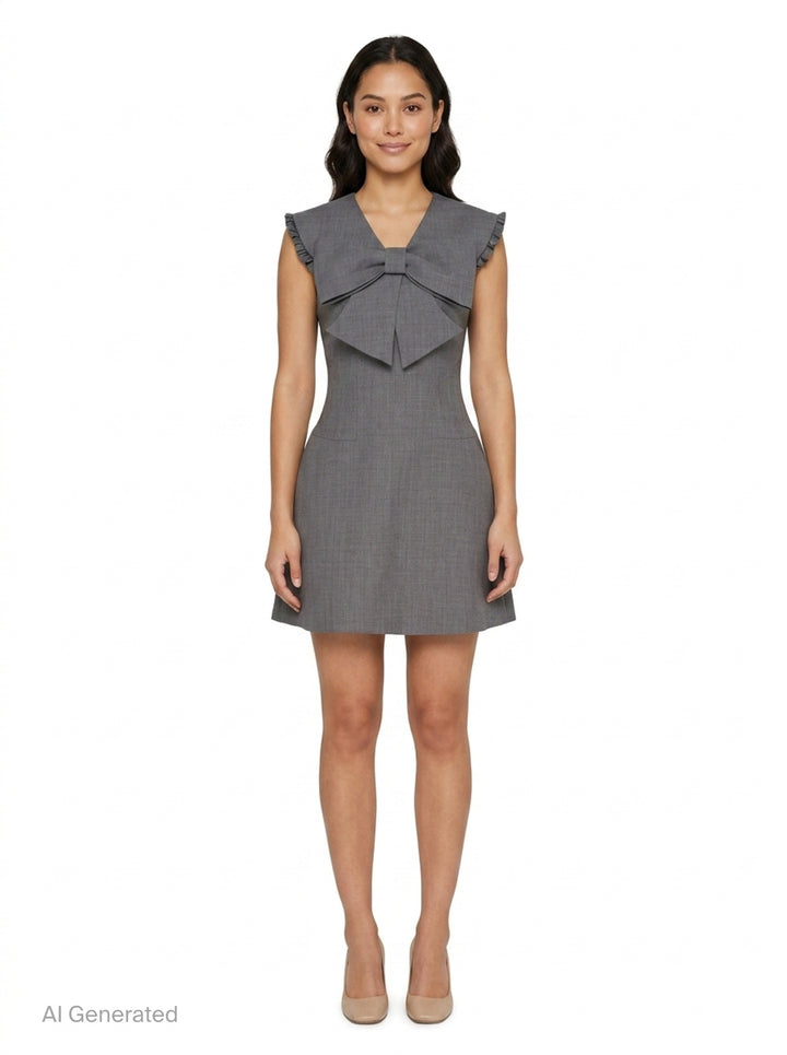 Big Bow Short Dress | SHUSHU/TONG | Club21 - front