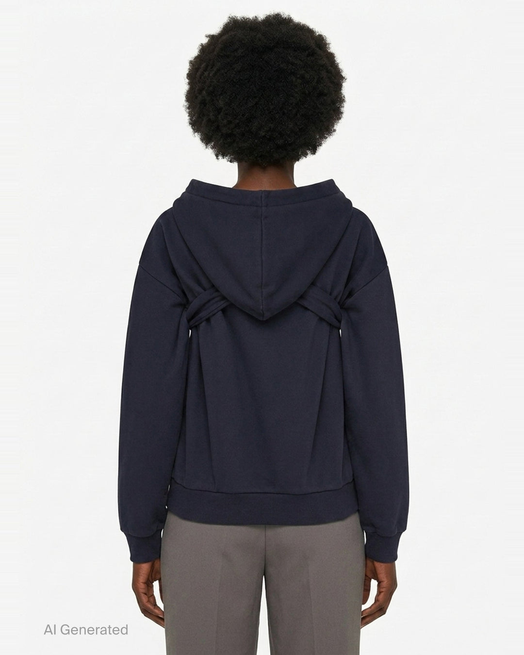 Tie Front Bow Hoodie | SHUSHU/TONG | Club21 - back