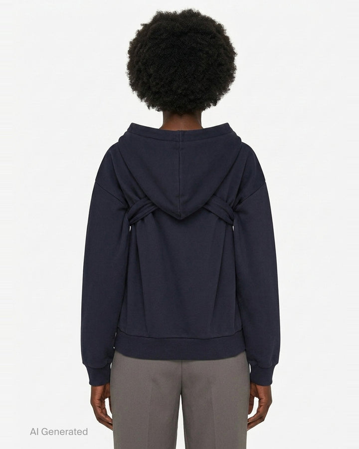 Tie Front Bow Hoodie | SHUSHU/TONG | Club21 - back