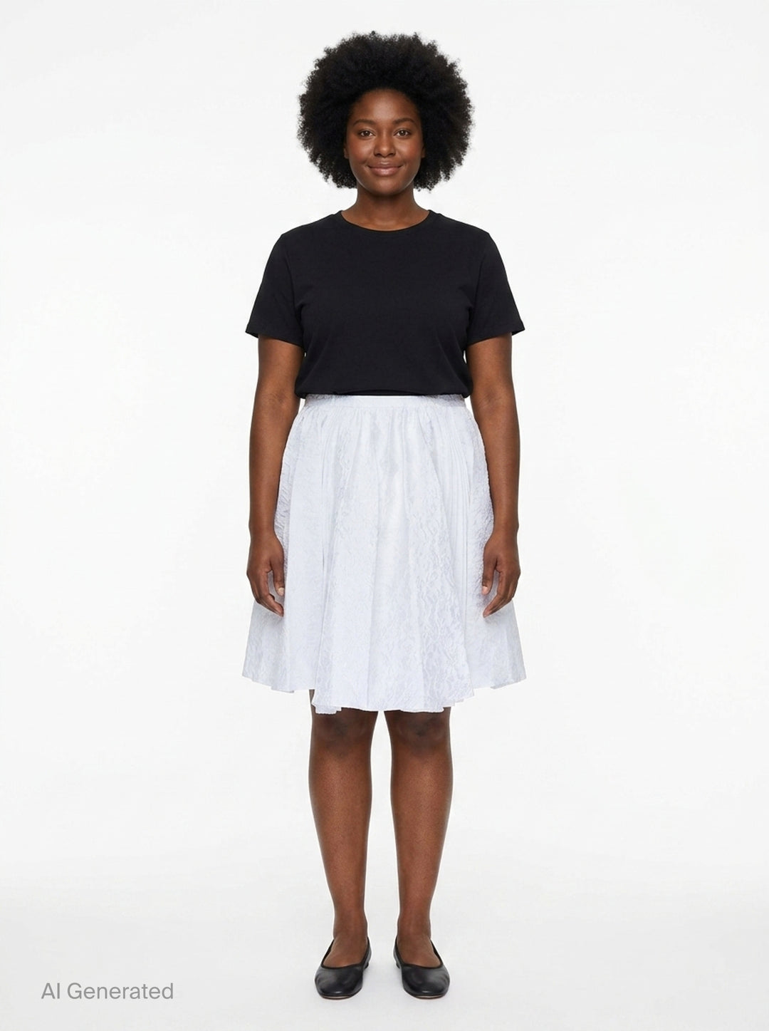 White Lace Pleated Skirt | SHUSHU/TONG | Club21 - front