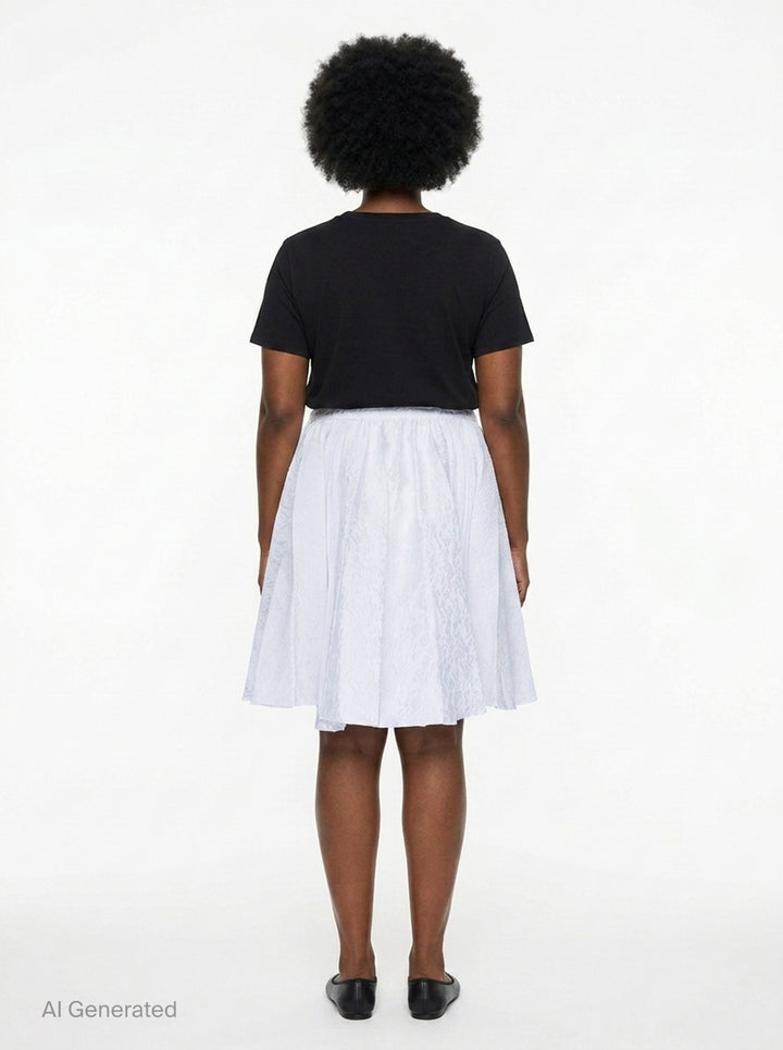 White Lace Pleated Skirt | SHUSHU/TONG | Club21 - back