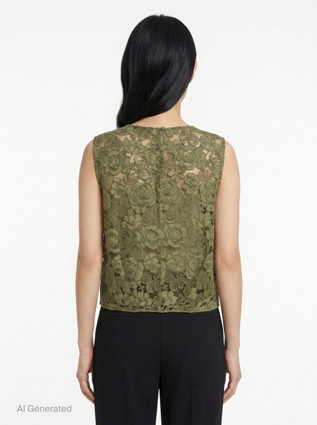 Boxy Heavy Lace Top | Simone Rocha | Club21 - back