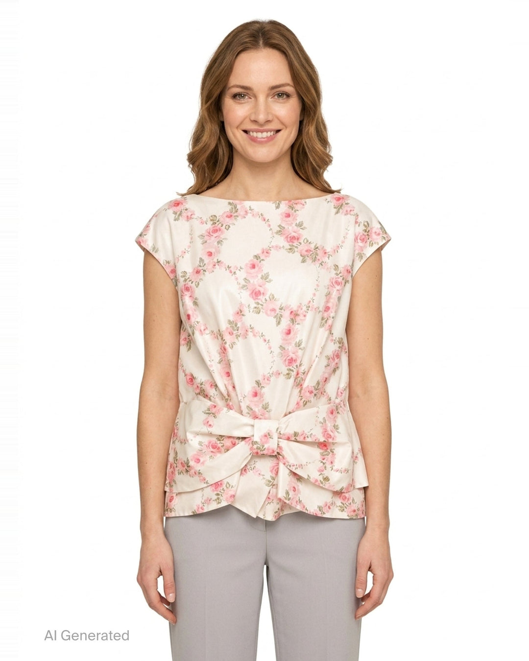 Boxy Peplum Bow Top | Simone Rocha | Club21 - front