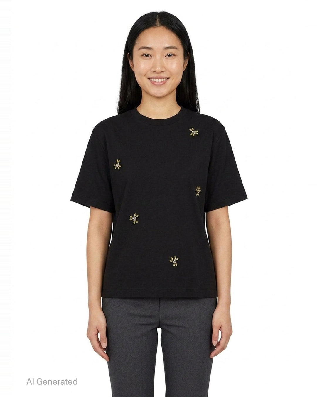 Boy Embellished Cotton Jersey Tee | Simone Rocha | Club21 - front