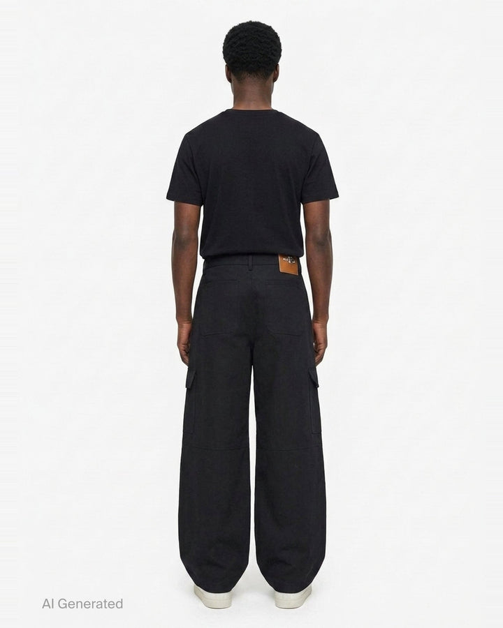 Cargo Balloon Knee Pleat Trousers | Simone Rocha | Club21 - back