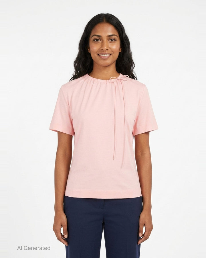 Cord Neck Easy Tee | Simone Rocha | Club21 - front