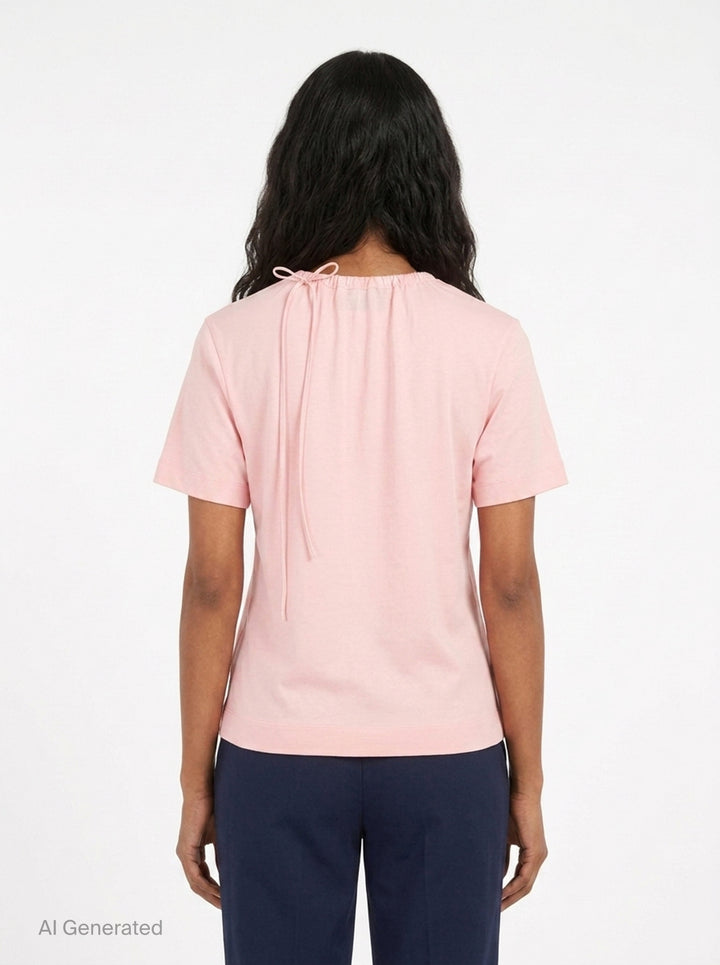 Cord Neck Easy Tee | Simone Rocha | Club21 - back