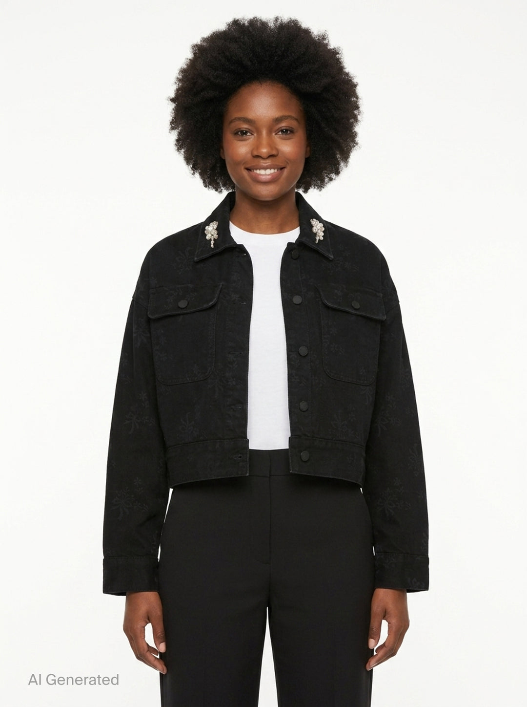 Cropped Utility Pocket Jacket | Simone Rocha | Club21 - front