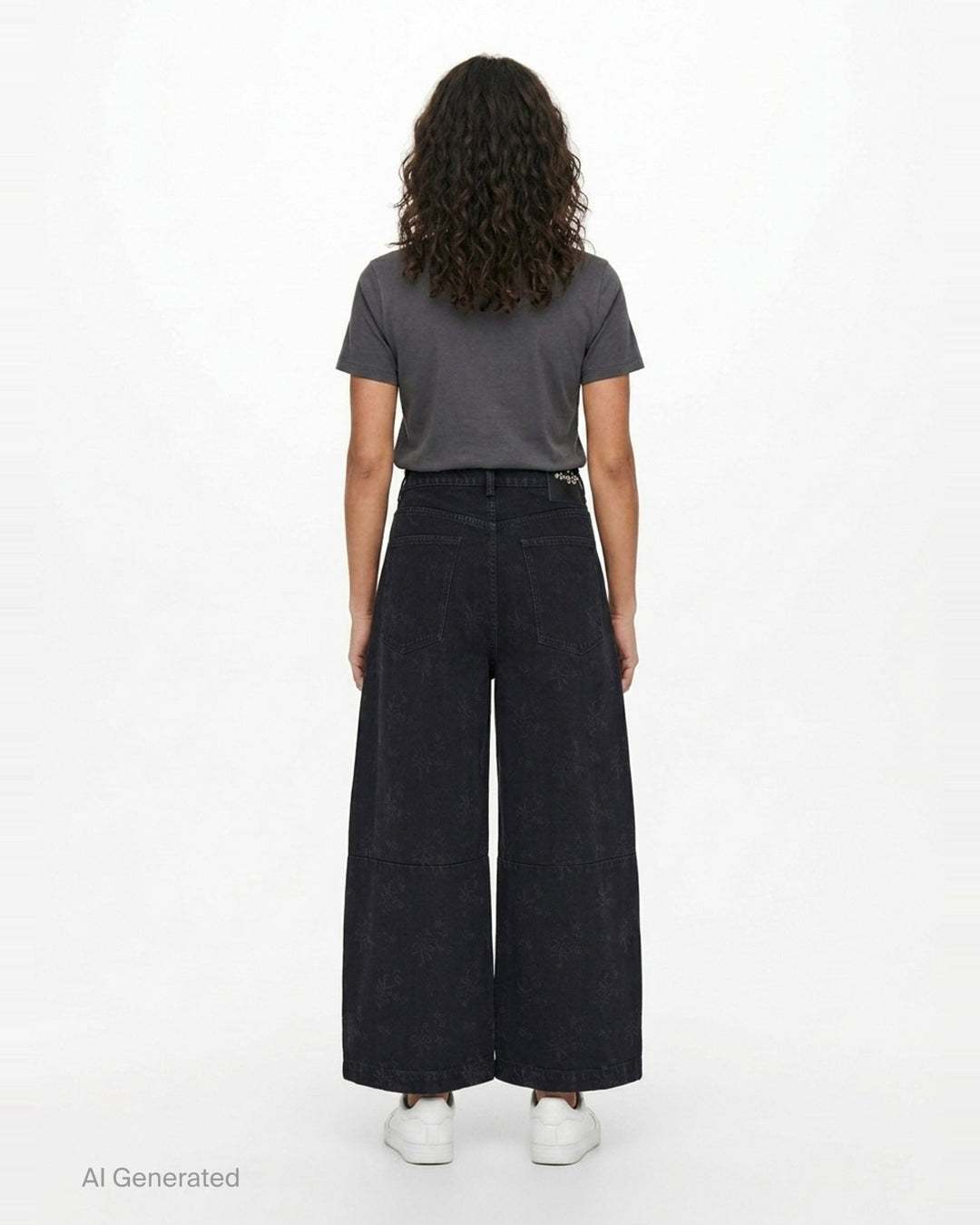 Cropped Wide Leg Utility Jeans | Simone Rocha | Club21 - back