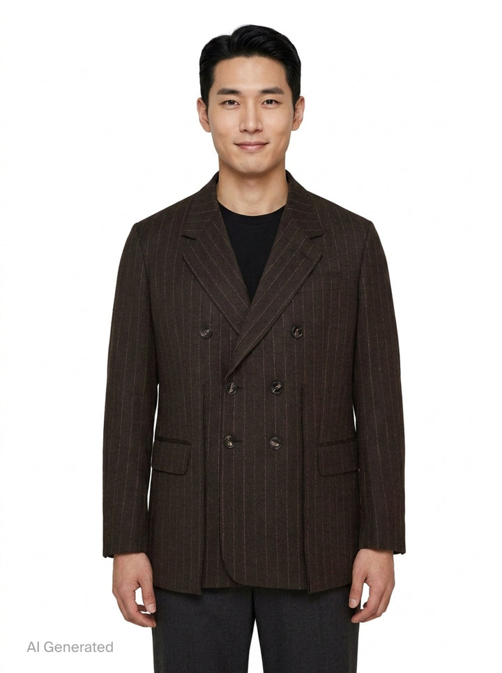 Double Breasted Pinstripe Jacket | Simone Rocha | Club21 - front