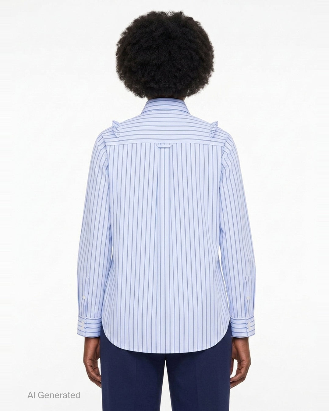 Double Ruffle Long Sleeve Shirt | Simone Rocha | Club21 - back