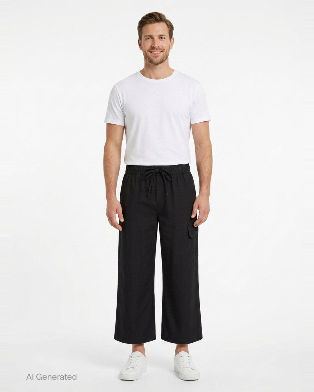 Drawstring Cargo Wide-Leg Pants | Simone Rocha | Club21 - front