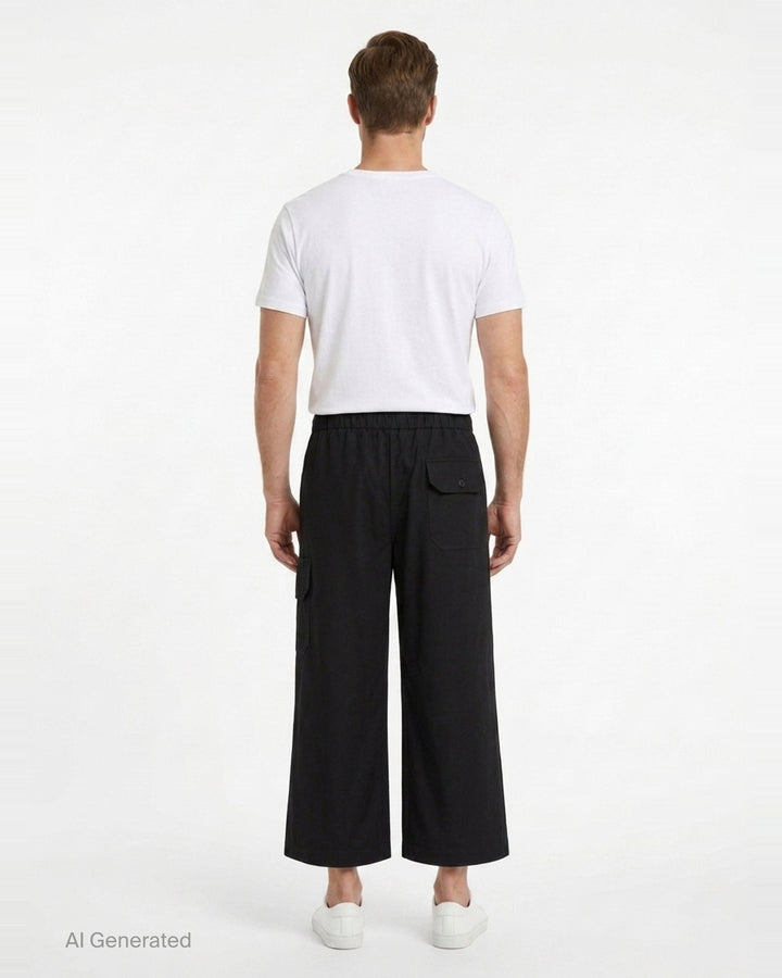 Drawstring Cargo Wide-Leg Pants | Simone Rocha | Club21 - back