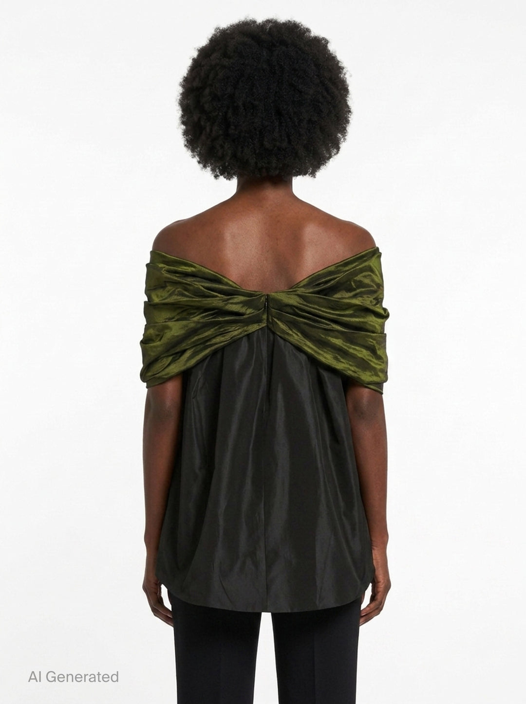 Gathered Bow Taffeta Top | Simone Rocha | Club21 - back