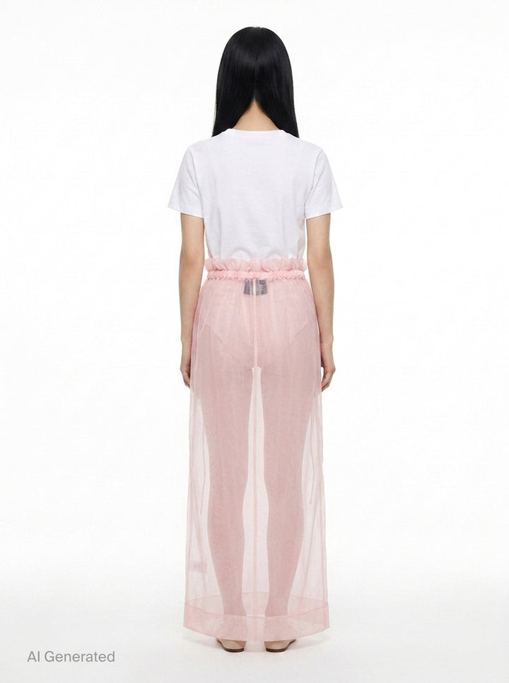 Gathered Waist Cord Tulle Skirt | Simone Rocha | Club21 - back