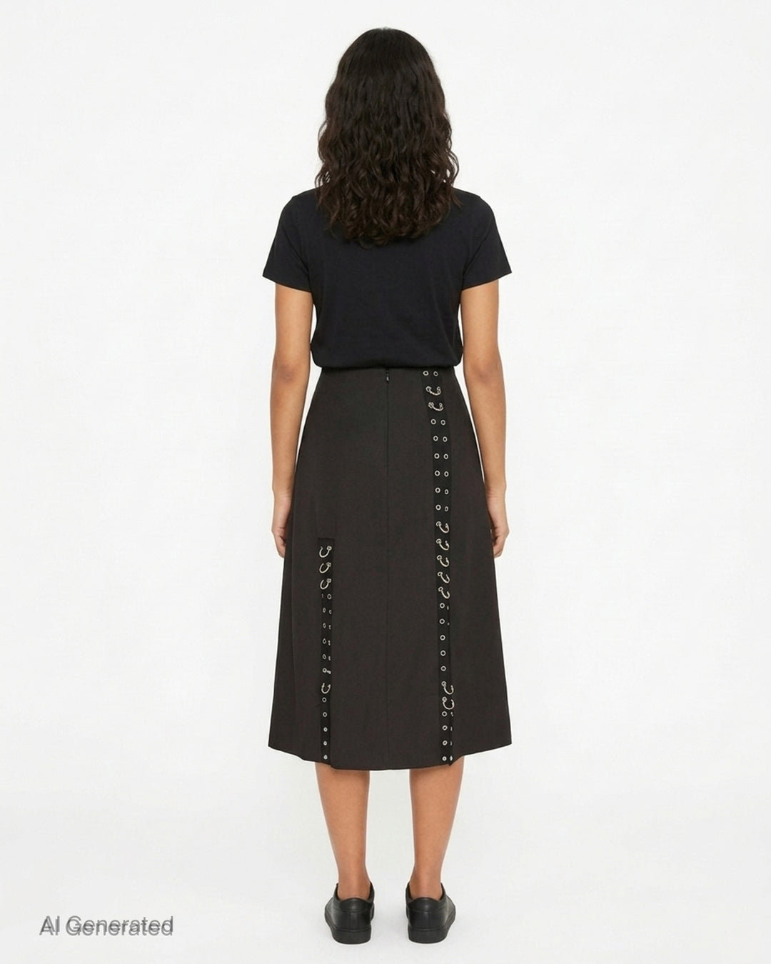 Grommet Ring Sculpt Ripple Skirt | Simone Rocha | Club21 - back