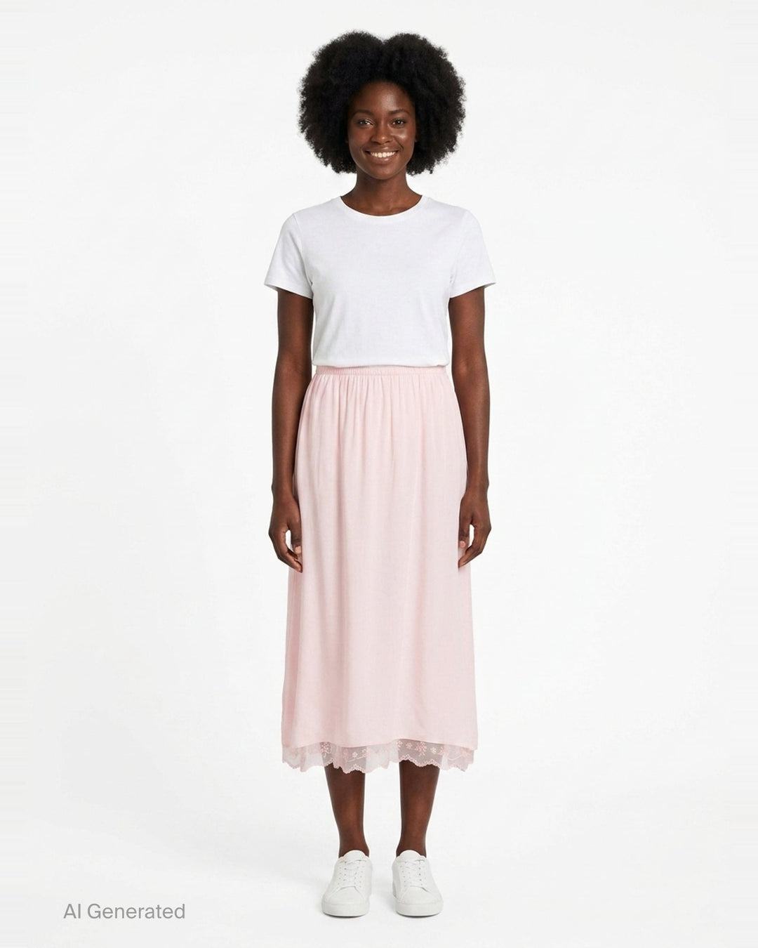 Lace Trim Crepe Negligee Skirt | Simone Rocha | Club21 - front