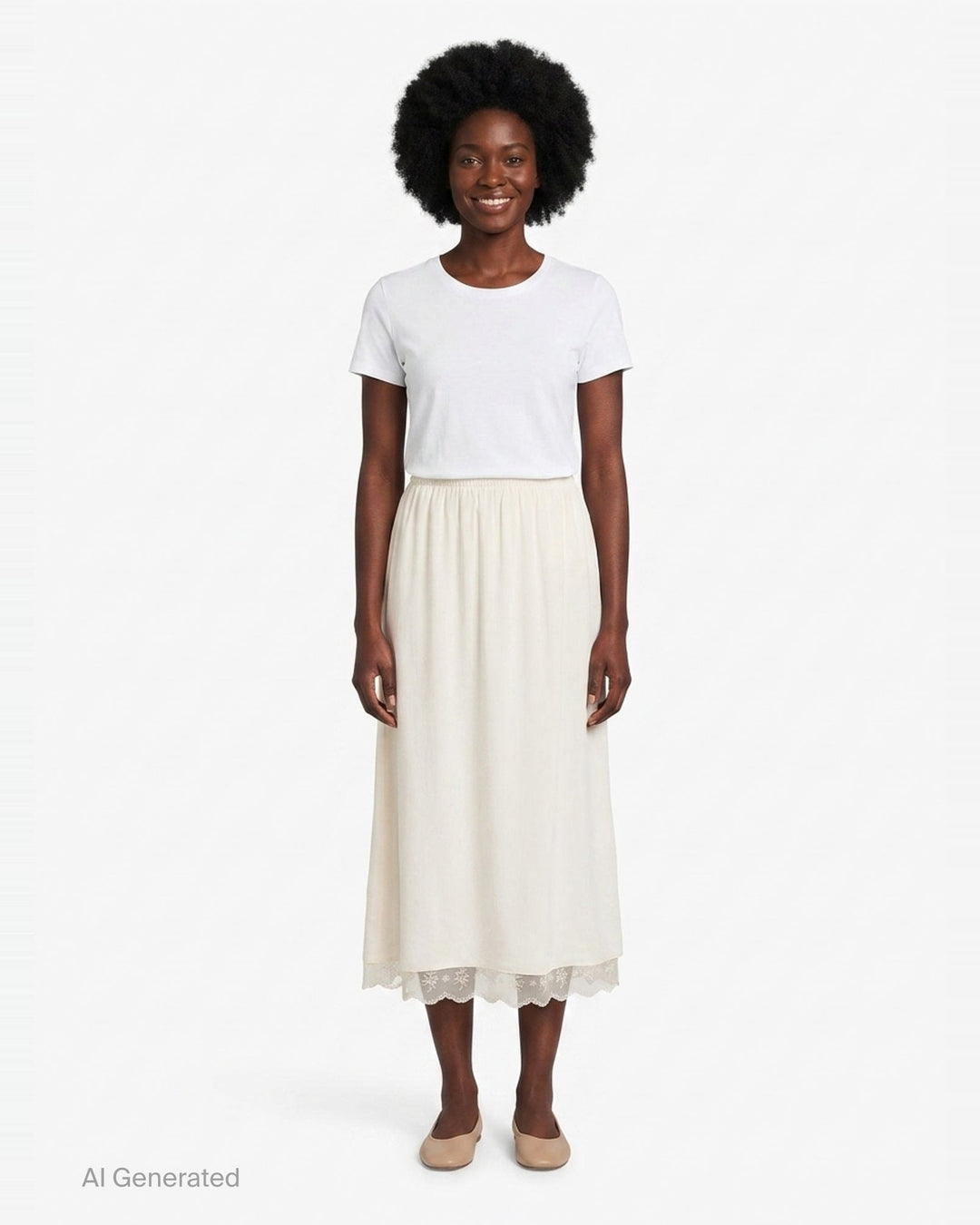 Lace Trim Crepe Negligee Skirt | Simone Rocha | Club21 - front
