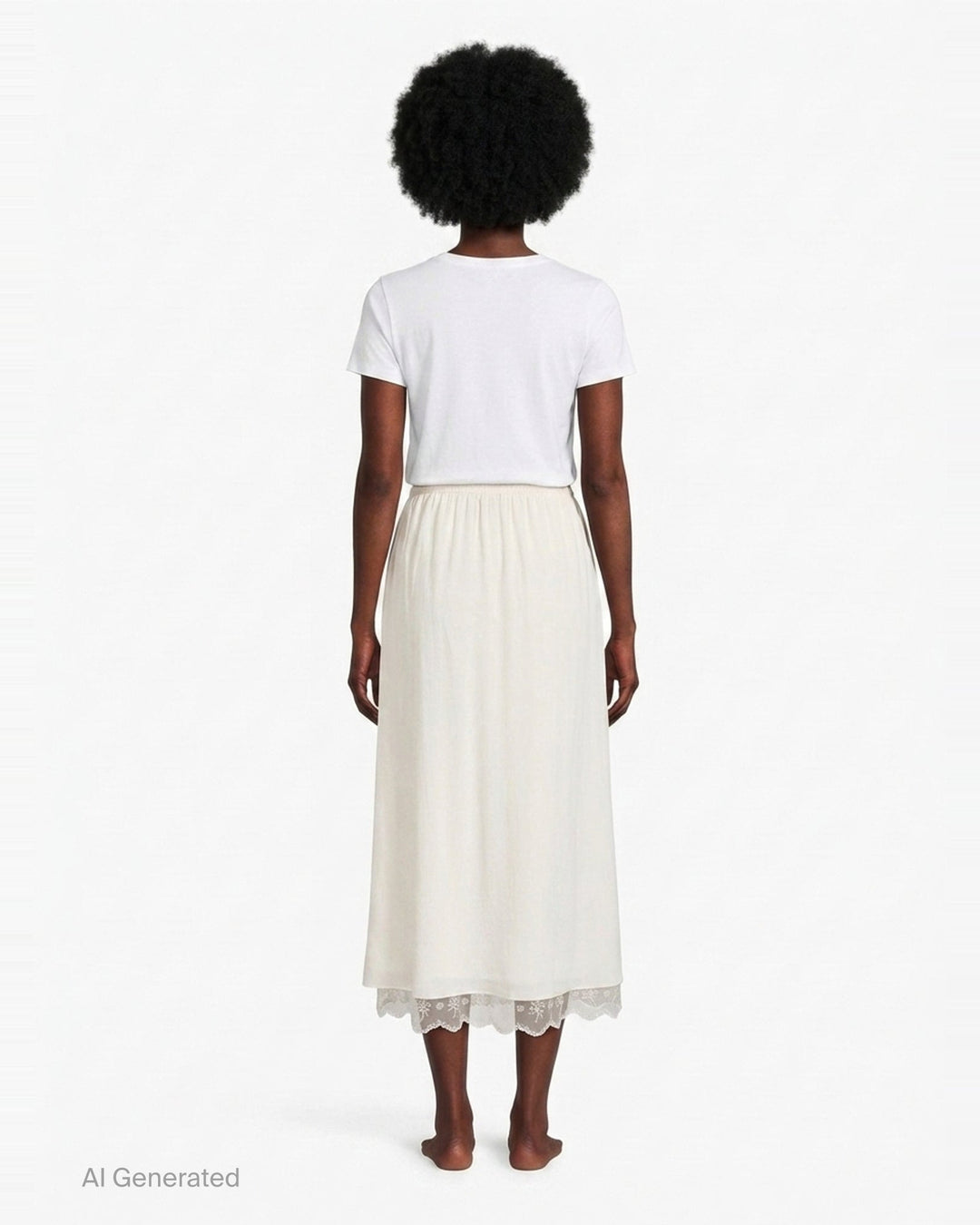 Lace Trim Crepe Negligee Skirt | Simone Rocha | Club21 - back