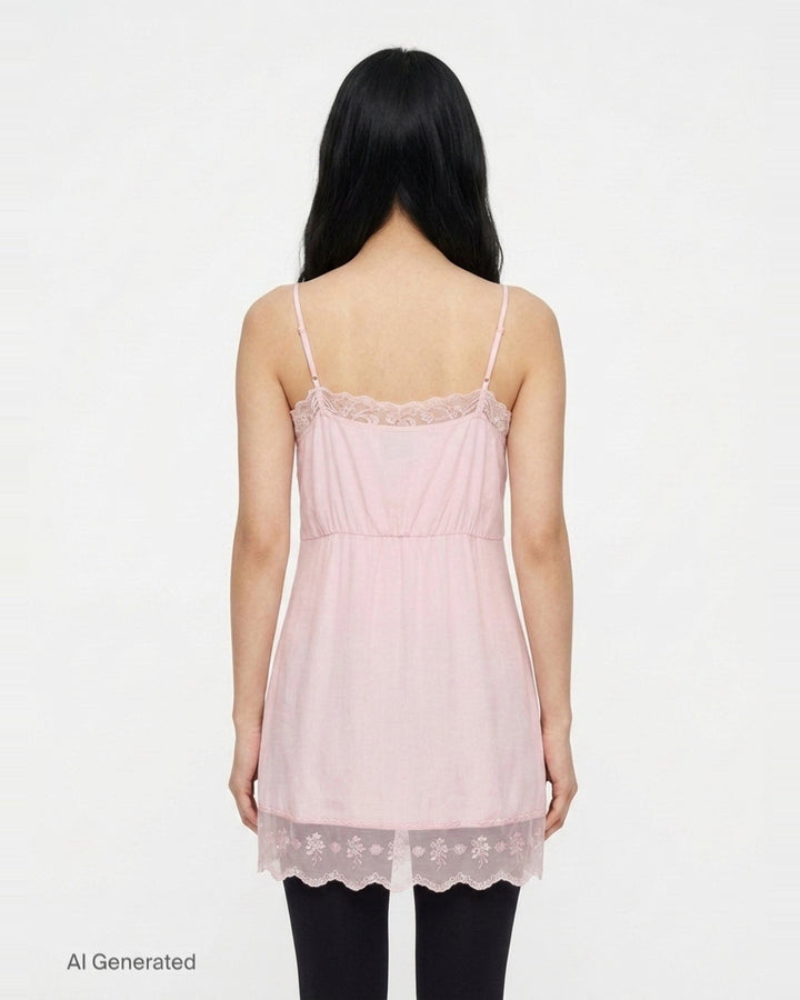 Lace Trim Negligee Cami | Simone Rocha | Club21 - back