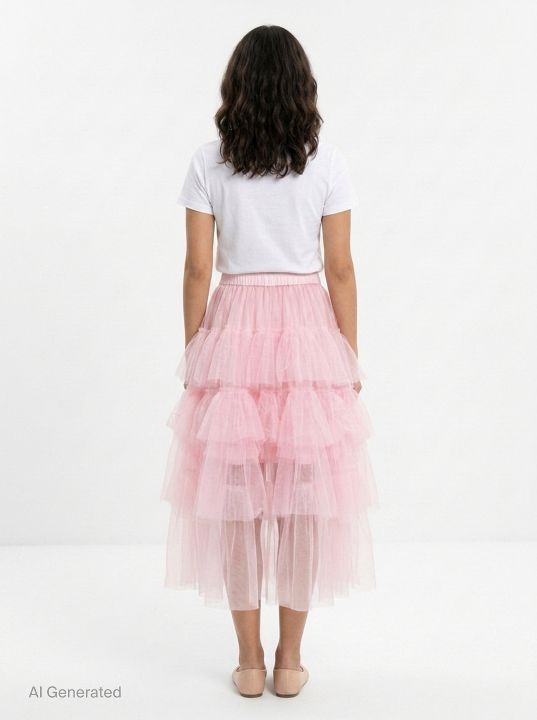 Long Tiered Tulle Skirt | Simone Rocha | Club21 - back