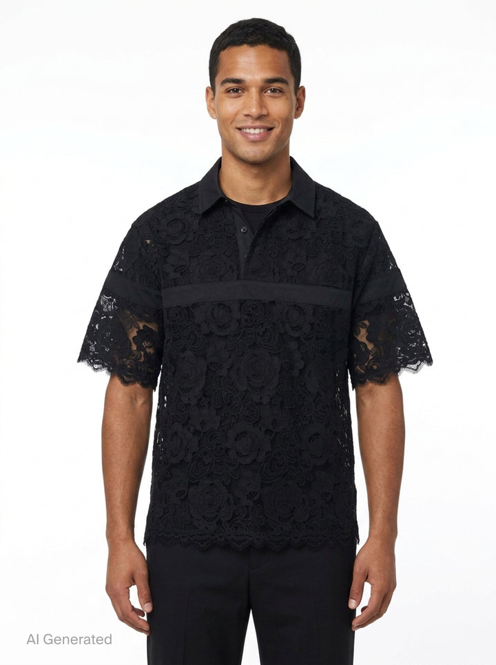 Panel Rugby Short Sleeve Polo | Simone Rocha | Club21 - front