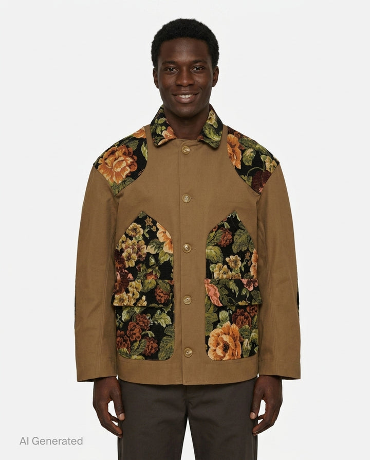 Patchwork Floral Field Jacket | Simone Rocha | Club21 - front