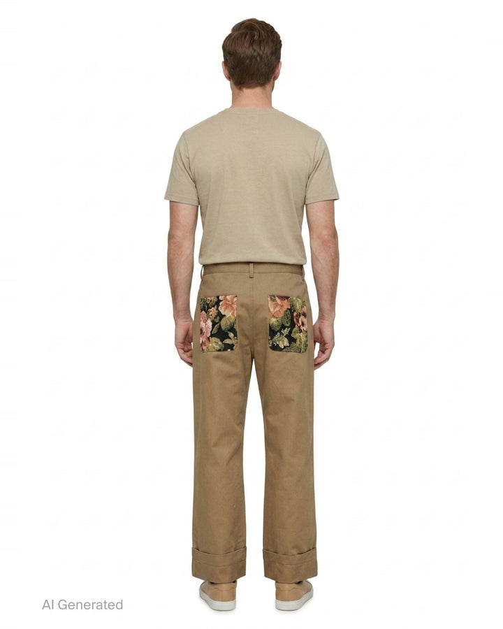 Patchwork Workwear Trousers | Simone Rocha | Club21 - back