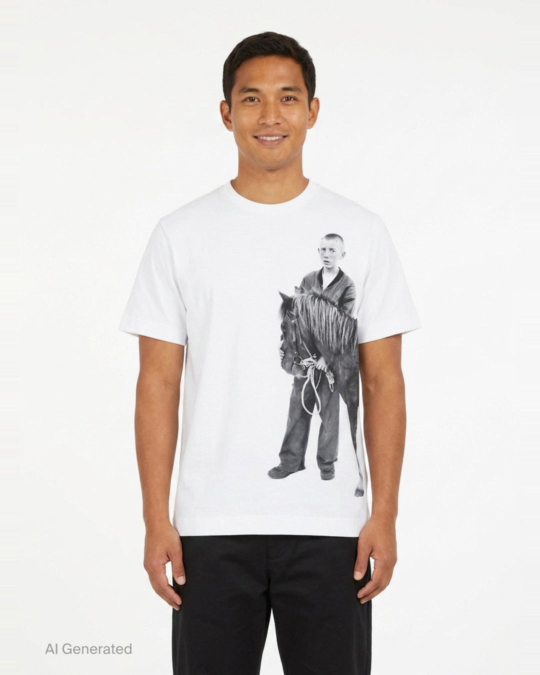 Pony Kid Print Tee | Simone Rocha | Club21 - front