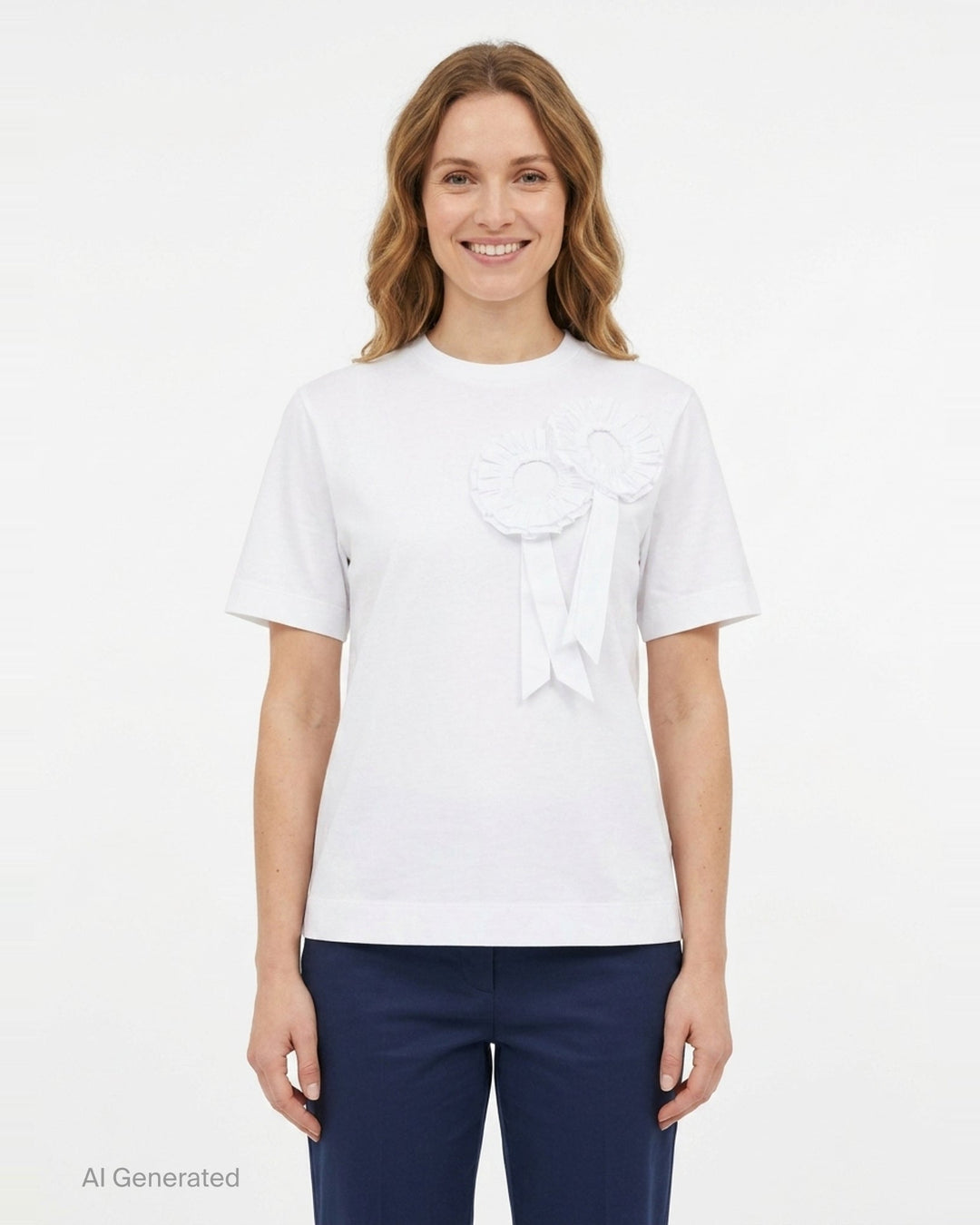 Ribbon Rosette Boy Tee | Simone Rocha | Club21 - front