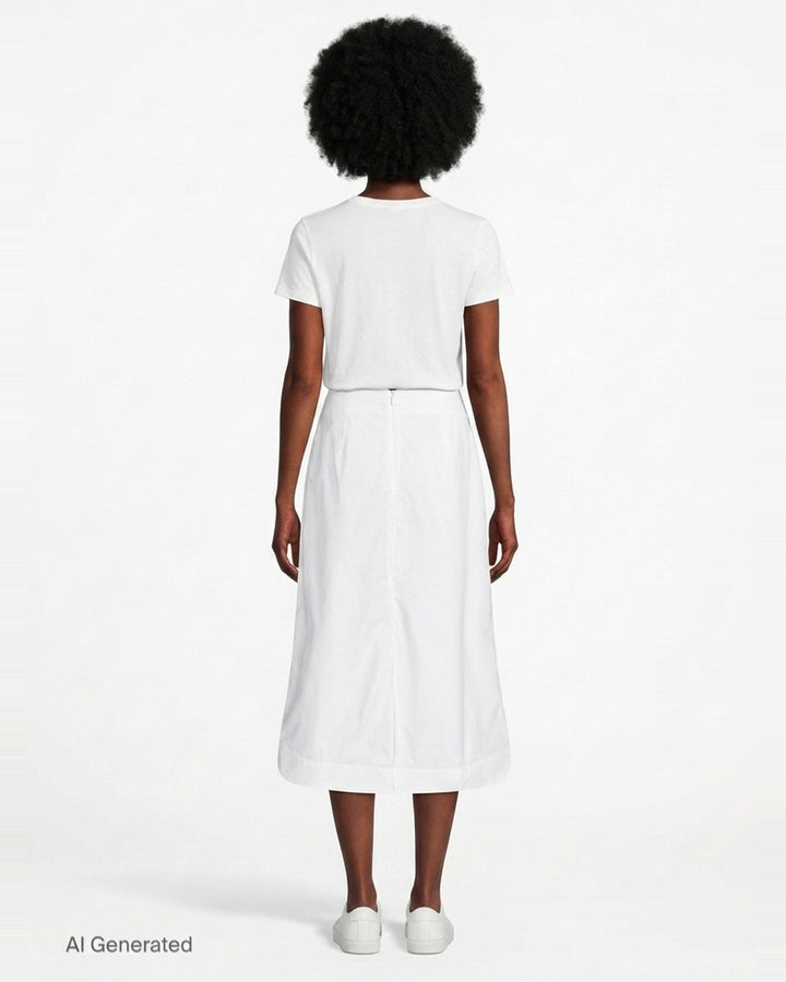 Ribbon Rosette Midi Skirt | Simone Rocha | Club21 - back
