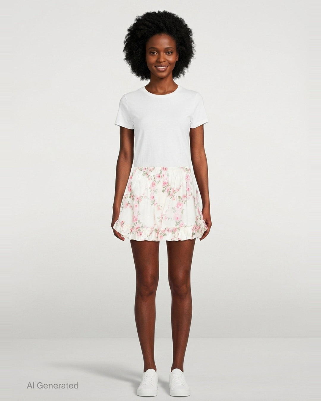 Ruffle Frill Floral Shorts | Simone Rocha | Club21 - front