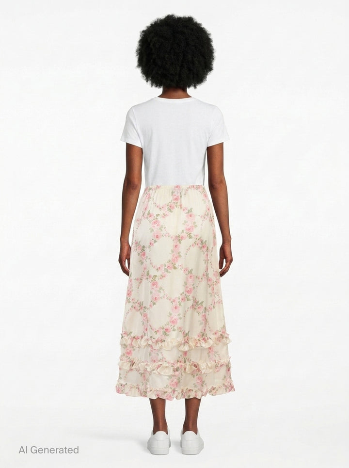 Ruffle Frill Hem Skirt | Simone Rocha | Club21 - back