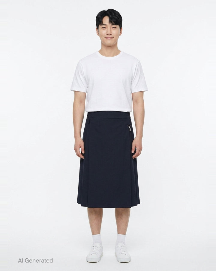 Tailored Clip Kilt Skirt | Simone Rocha | Club21 - front