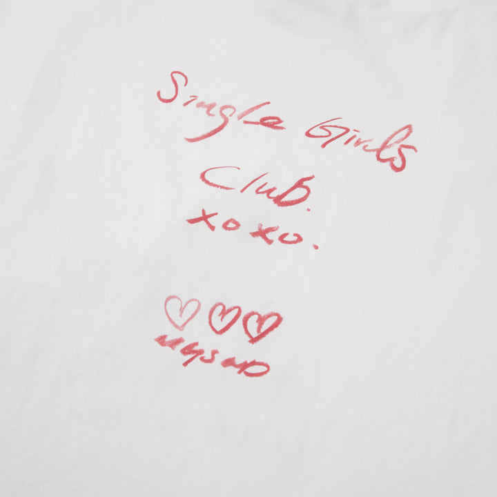 Single Girls Club Off-Shoulder Tee