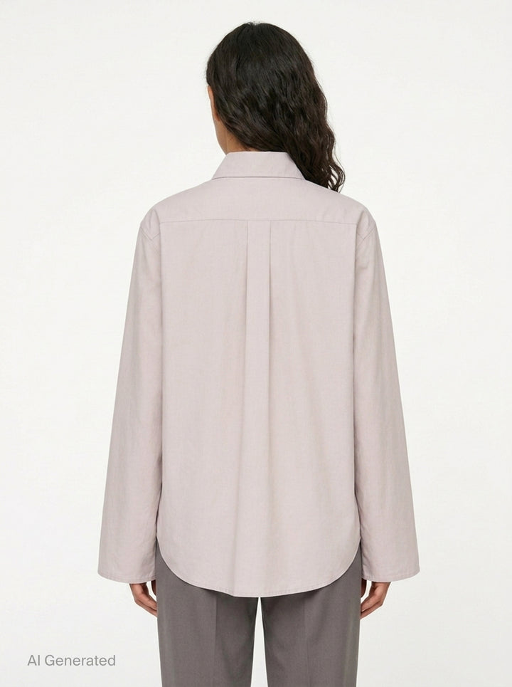 Long Sleeve One Pocket Blouse | Sofie D'Hoore | Club21 - back