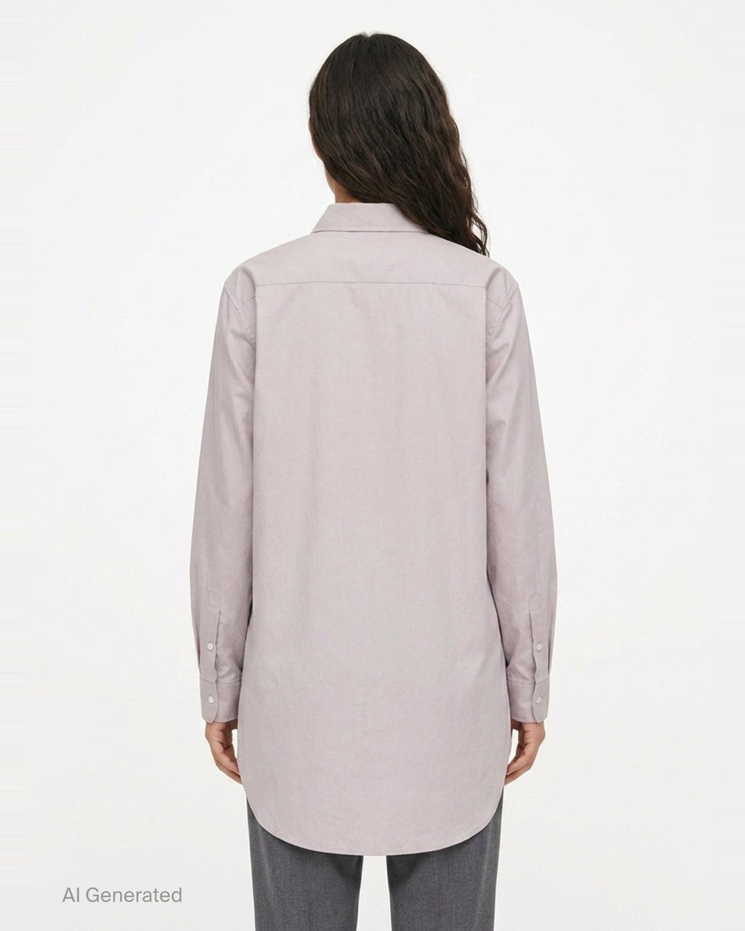 Long Sleeve Uneven Hem Blouse | Sofie D'Hoore | Club21 - back
