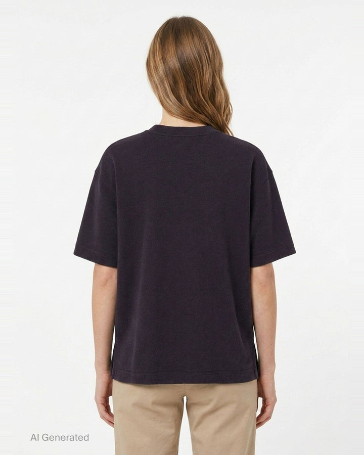 Short Sleeve Jersey Knit Top | Sofie D'Hoore | Club21 - back