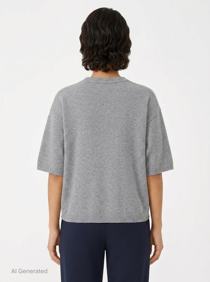 Short Sleeve Knit Top | Sofie D'Hoore | Club21 - back
