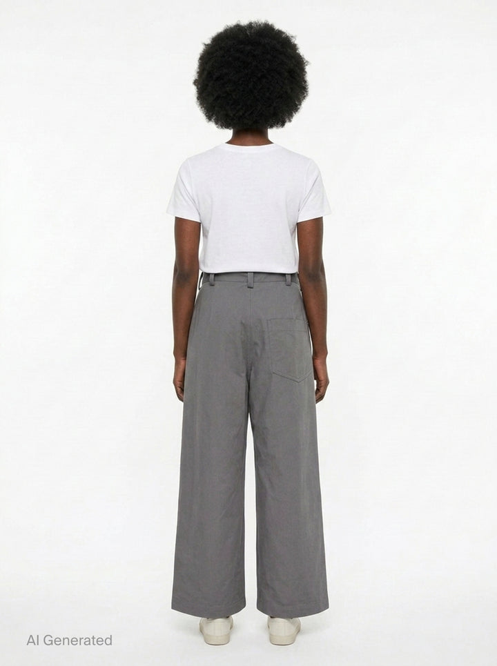 Single Pleat Wide Leg Pants | Sofie D'Hoore | Club21 - back