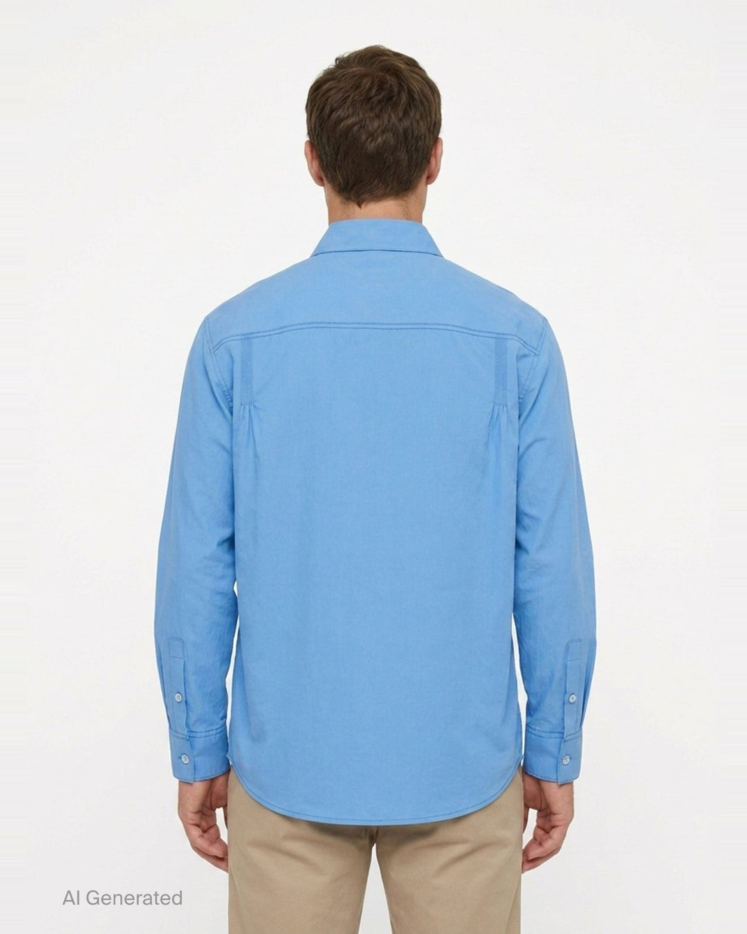 Long Sleeve Pin Tuck Shirt | Solid Homme | Club21 - back