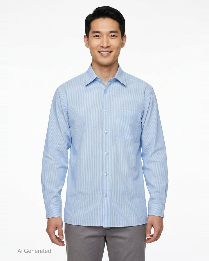 Long Sleeve Stripe Office Shirt | Solid Homme | Club21 - front
