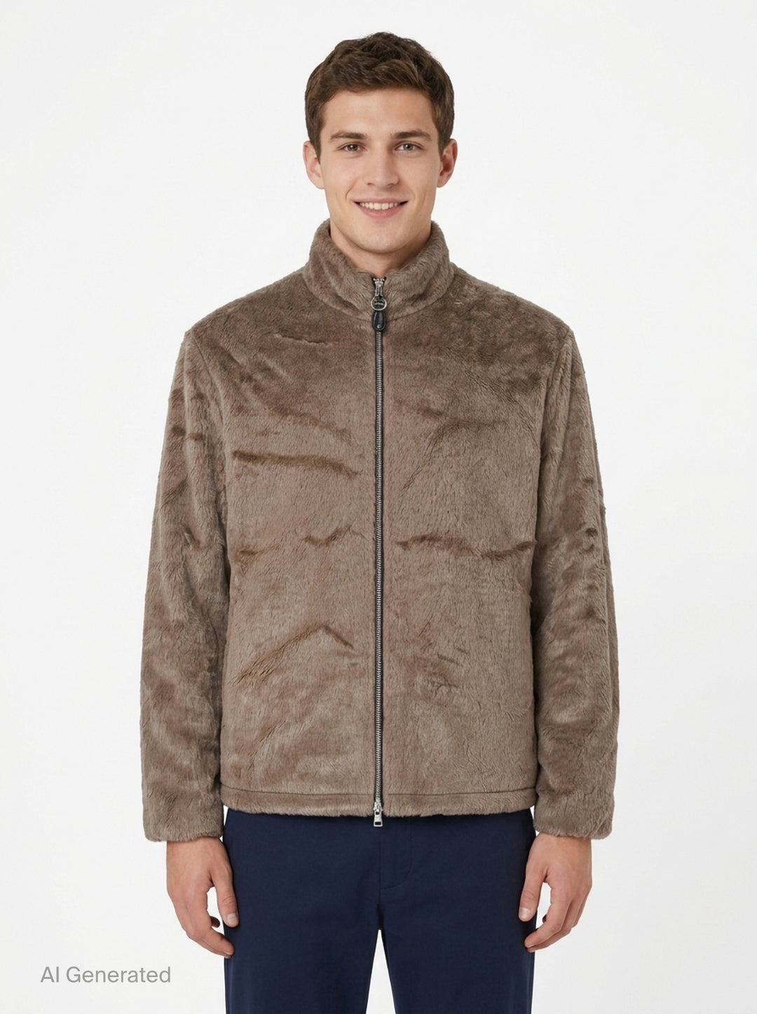 Shaggy Faux Fur Blouson | Solid Homme | Club21 - front