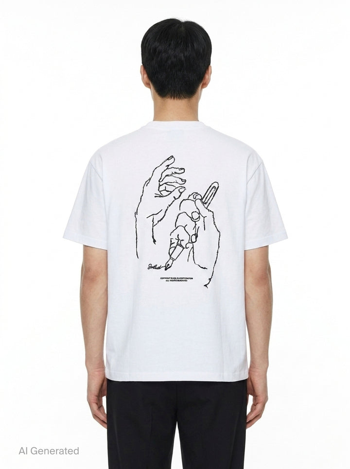 Signature Script Tee | Solid Homme | Club21 - back
