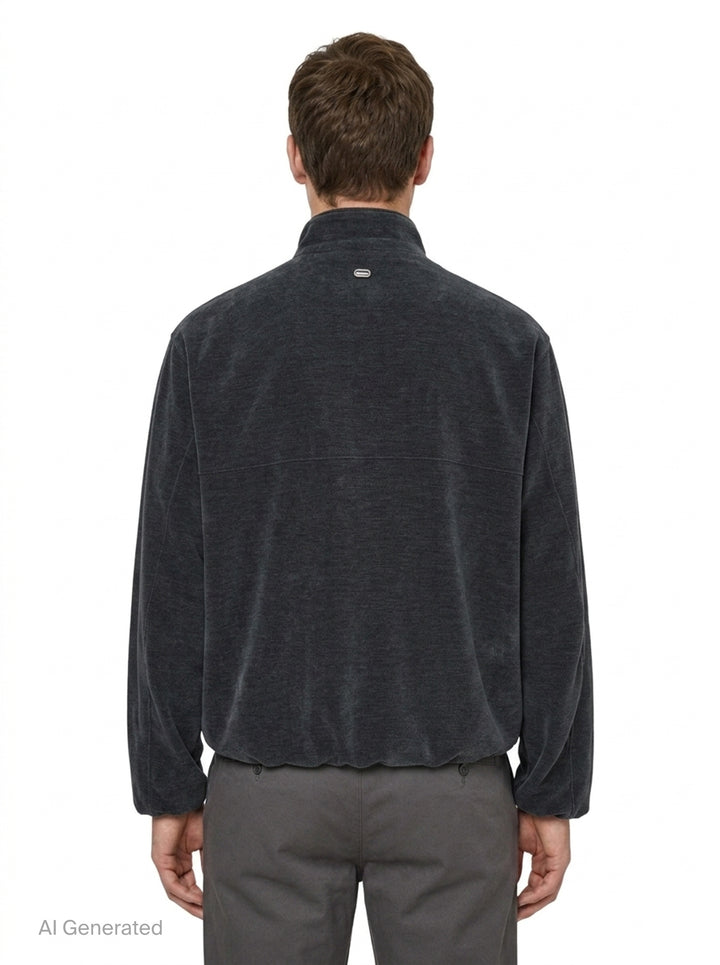 Velvet Feel Track Jacket | Solid Homme | Club21 - back