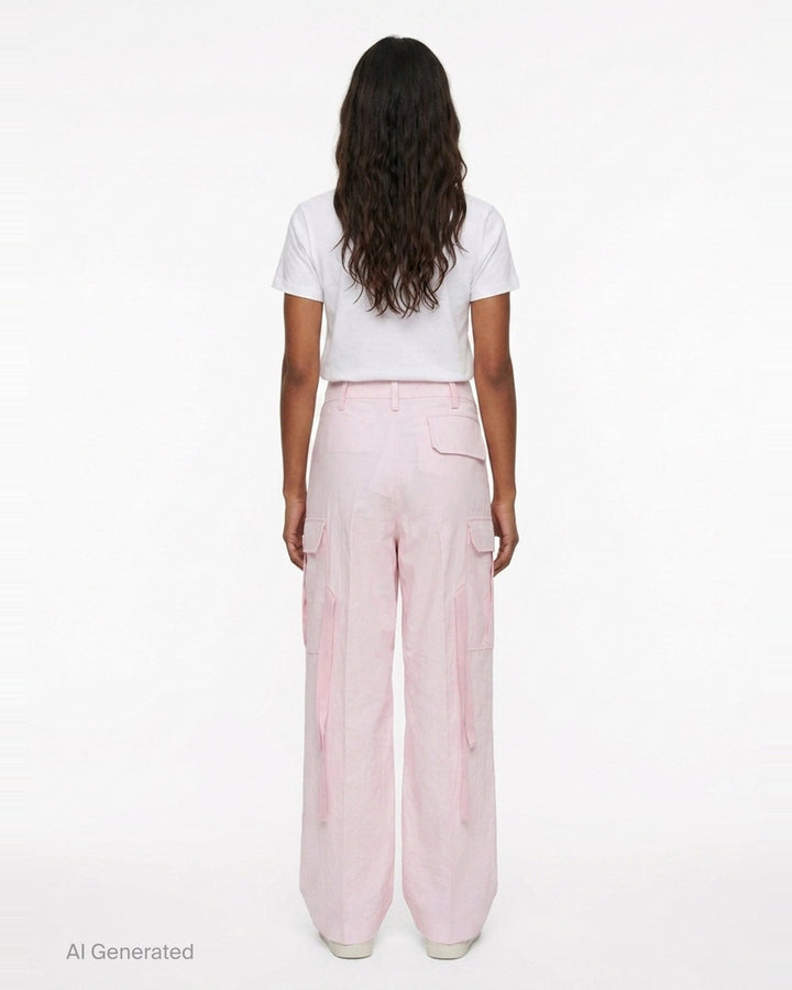 Cargo Cotton Pants | Stella McCartney | Club21 - back