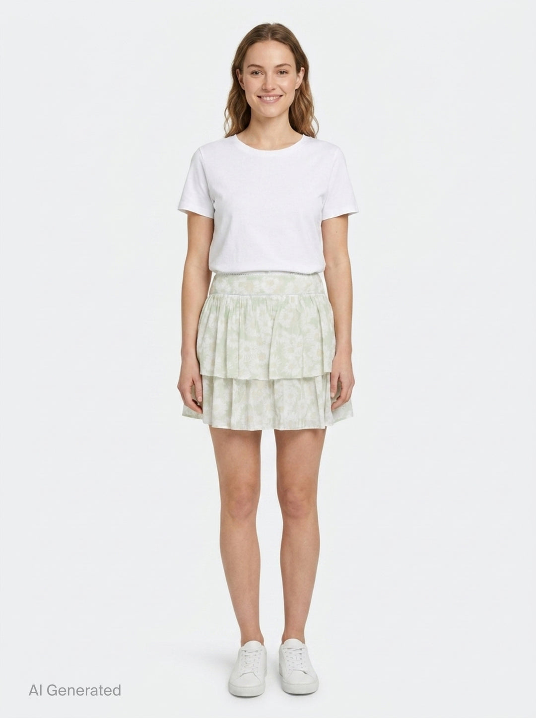 Daisy Print Mini Skirt | Stella McCartney | Club21 - front
