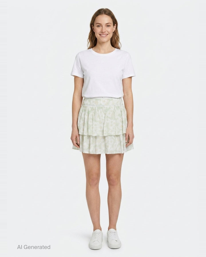 Daisy Print Mini Skirt | Stella McCartney | Club21 - front