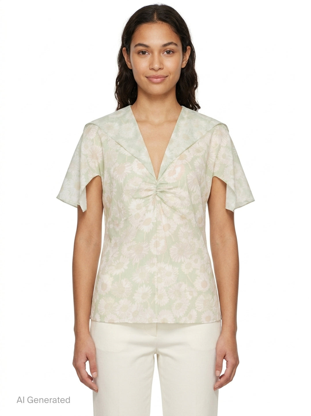 Daisy Print Woven Top | Stella McCartney | Club21 - front