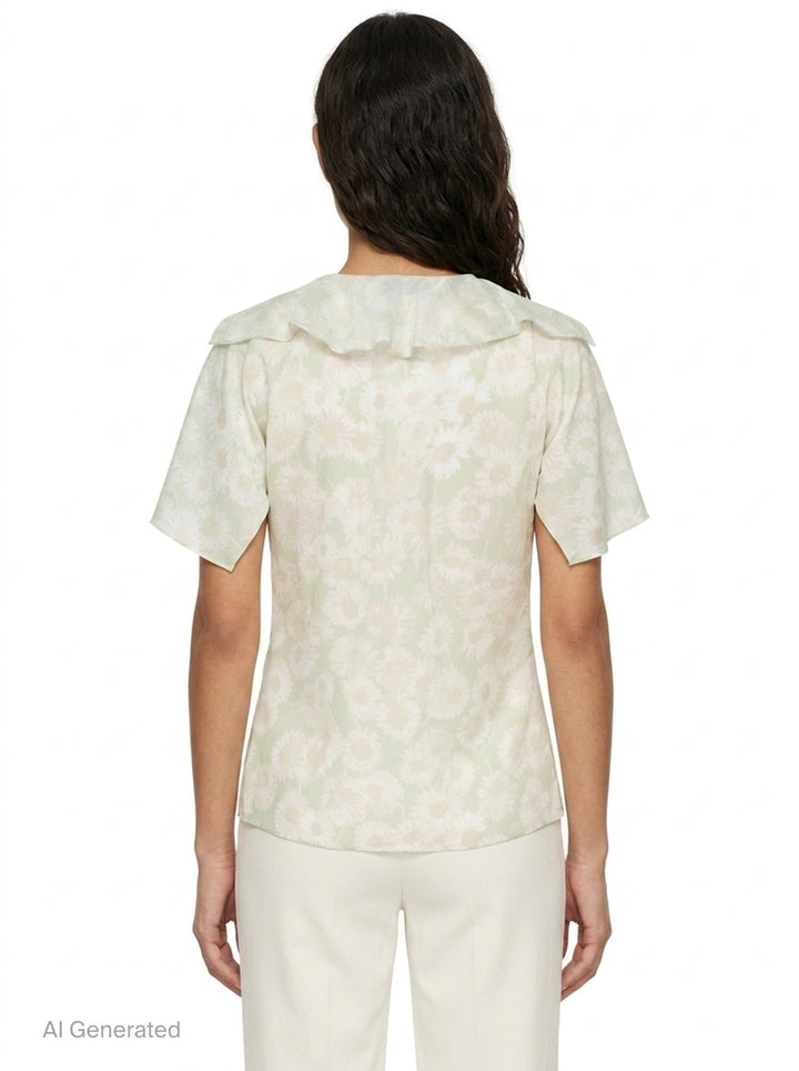 Daisy Print Woven Top | Stella McCartney | Club21 - back
